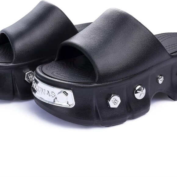 Women Platform Sandals Open Toe Chunky Slides Summer Beach Casual Dressy - Picture 6 of 8